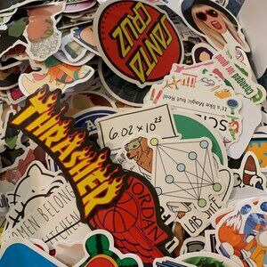 Mystery Sticker Pack | 100 Pack | Wicked, Pop Culture, Music, Anime, Punk…